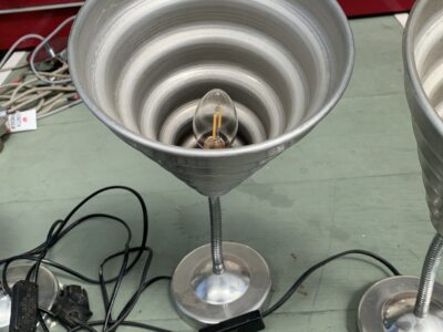 3 pieces of unique Bauhaus style wall lamps