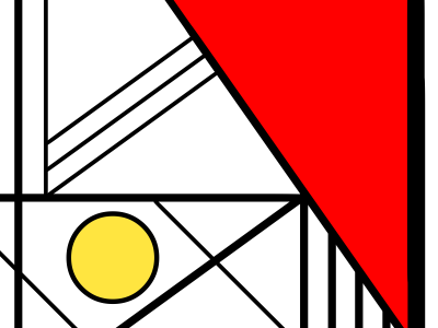 Mooie Bauhaus afbeelding 50x60